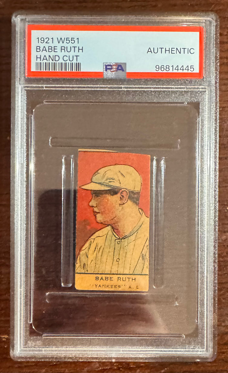 1921 W551 Babe Ruth Strip Card PSA Authentic – All Vintage Cards