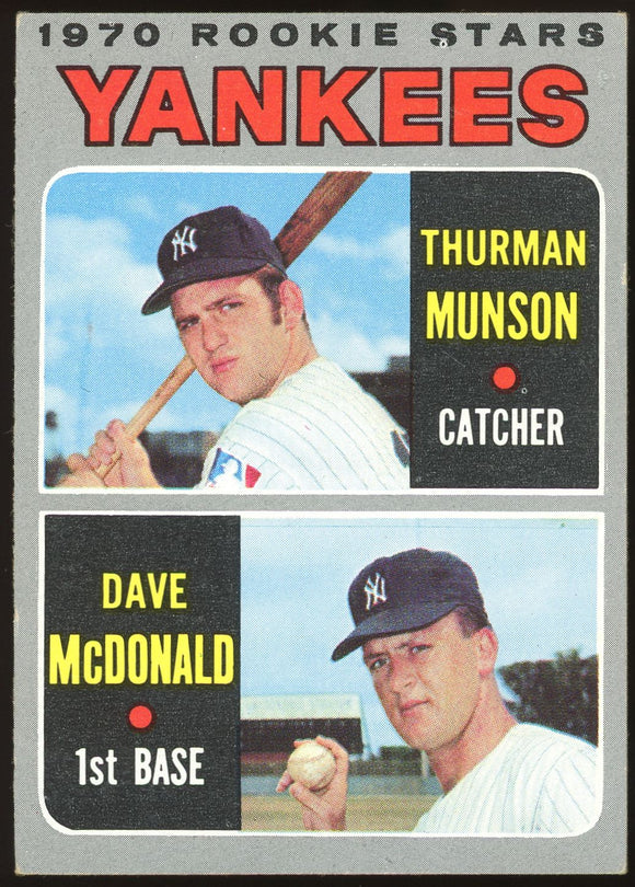 1970 Topps Thurman Munson #189 (RC) EX