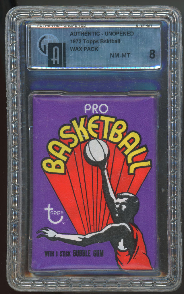 1972-73 Topps Basketball Unopened Wax Pack - GAI 8 (NM-MT)