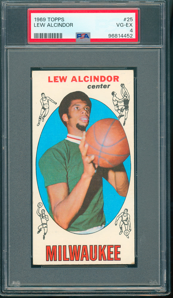 1969 Topps Lew Alcindor RC - PSA 4 VG-EX