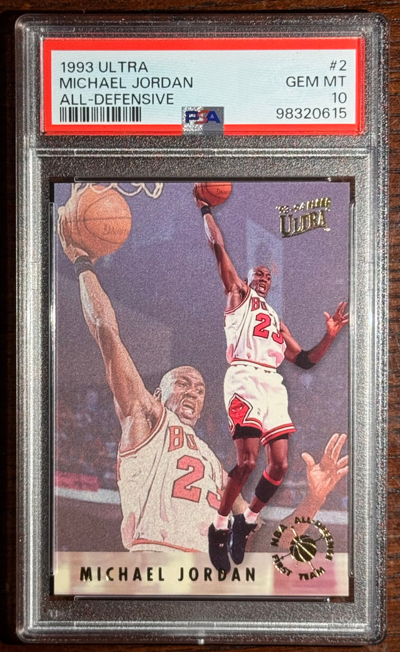 1993 Ultra All-Defensive Michael Jordan #2 - PSA 10 GEM MT