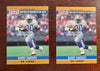 1990 Pro Set Barry Sanders #1 - two card lot - Mint