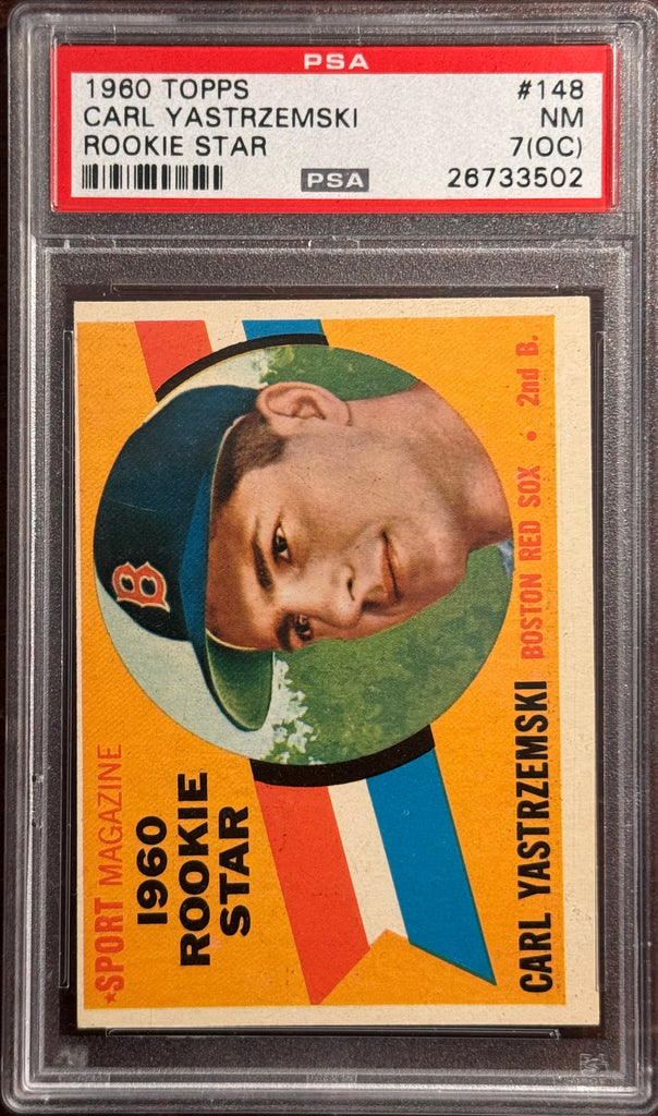 1960 Topps Carl Yastrzemski RC #148 - PSA 7 OC (NM)