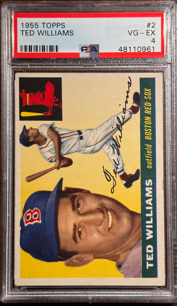1955 Topps Ted Williams #2 - PSA 4 (VG-EX)