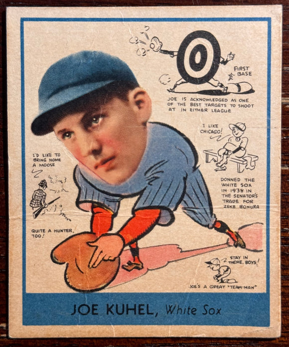 1938 Goudey Heads Up Joe Kuhel #267 - Low Grade