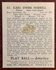 1939 Play Ball Carl Hubbell HOF #53 Good