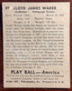 1939 Play Ball Lloyd Waner HOF #89 - Low Grade