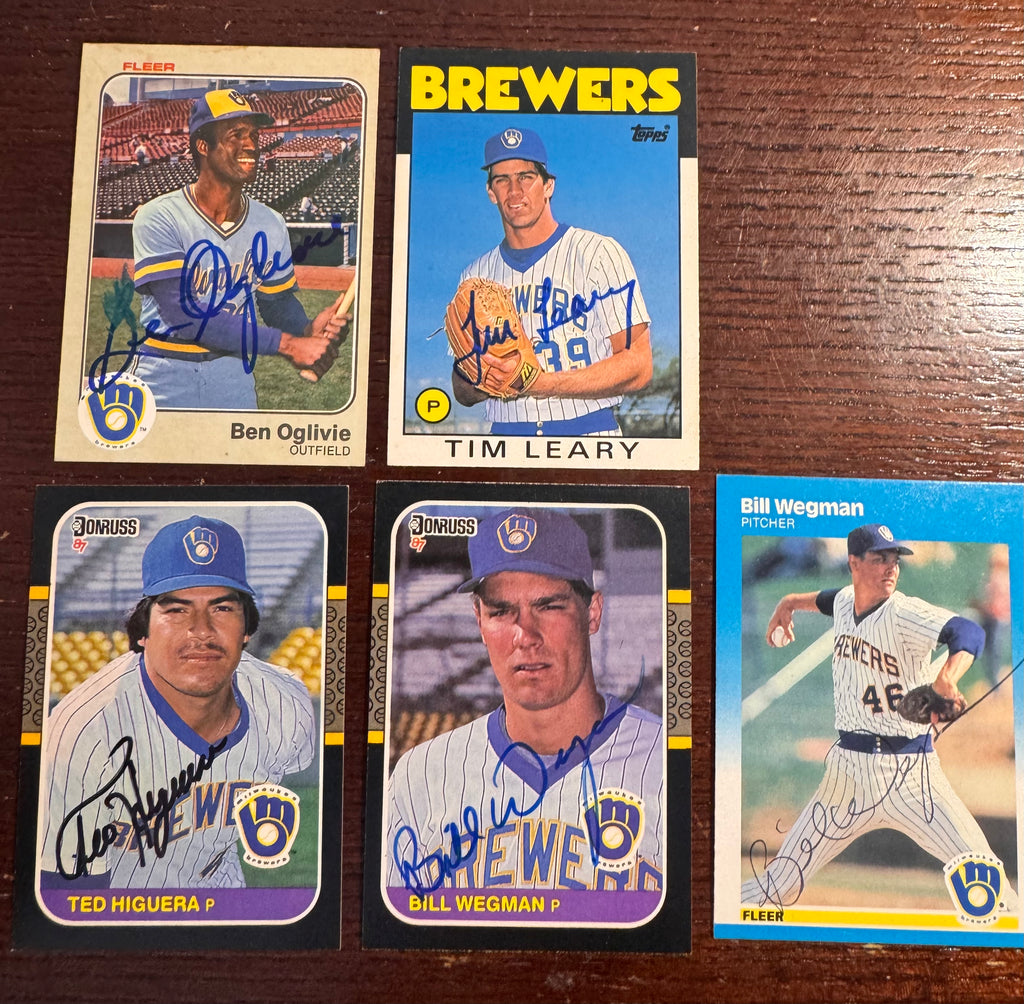 Brewers 1980s Autograph Lot (5)