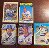 Brewers 1980s Autograph Lot (5)