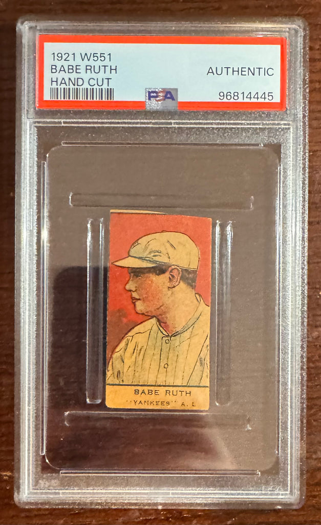 1921 W551 Babe Ruth Strip Card PSA Authentic All Vintage Cards 1921 W551 Babe Ruth Strip Card PSA Authentic All Vintage Cards