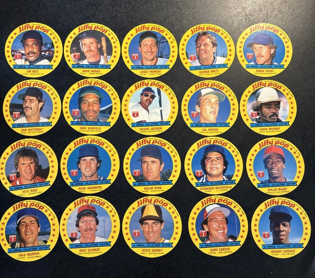 1986 Jiffy Pop MSA 1st Annual Collectors' Edition Baseball Disc Set (20) NM-MT