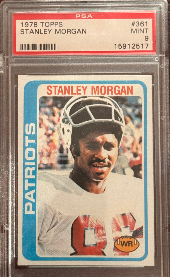 1978 Topps Stanley Morgan RC #361 - PSA 9 (MINT)