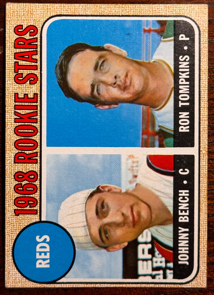 1968 Topps Rookie Stars Johnny Bench RC #247 - VG