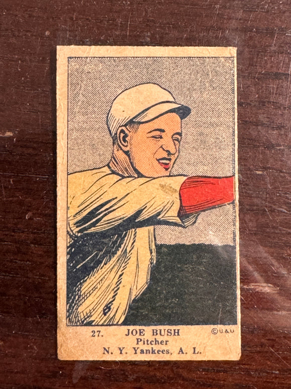1923 W515-1 Joe Bush #27 Authentic