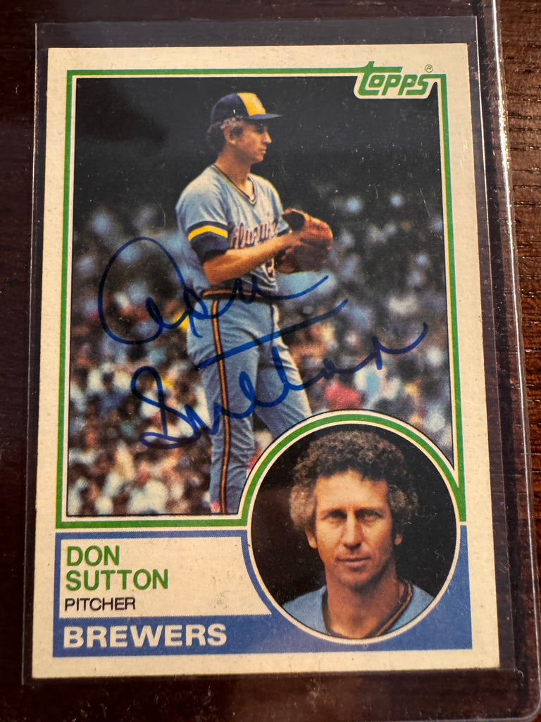 1983 Topps Don Sutton #145 Auto