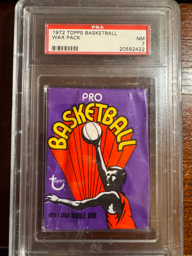 1972-73 Topps Basketball Unopened Pack - PSA 7