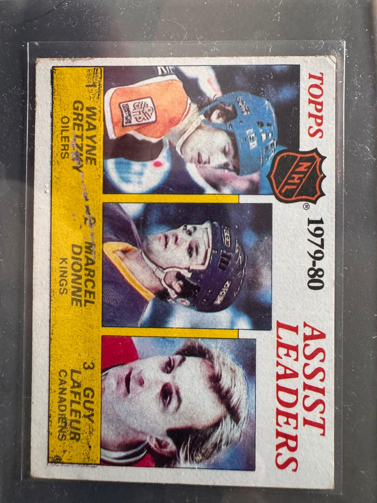 1980-81 Topps Assist Leaders #162 Gretzky VG EX