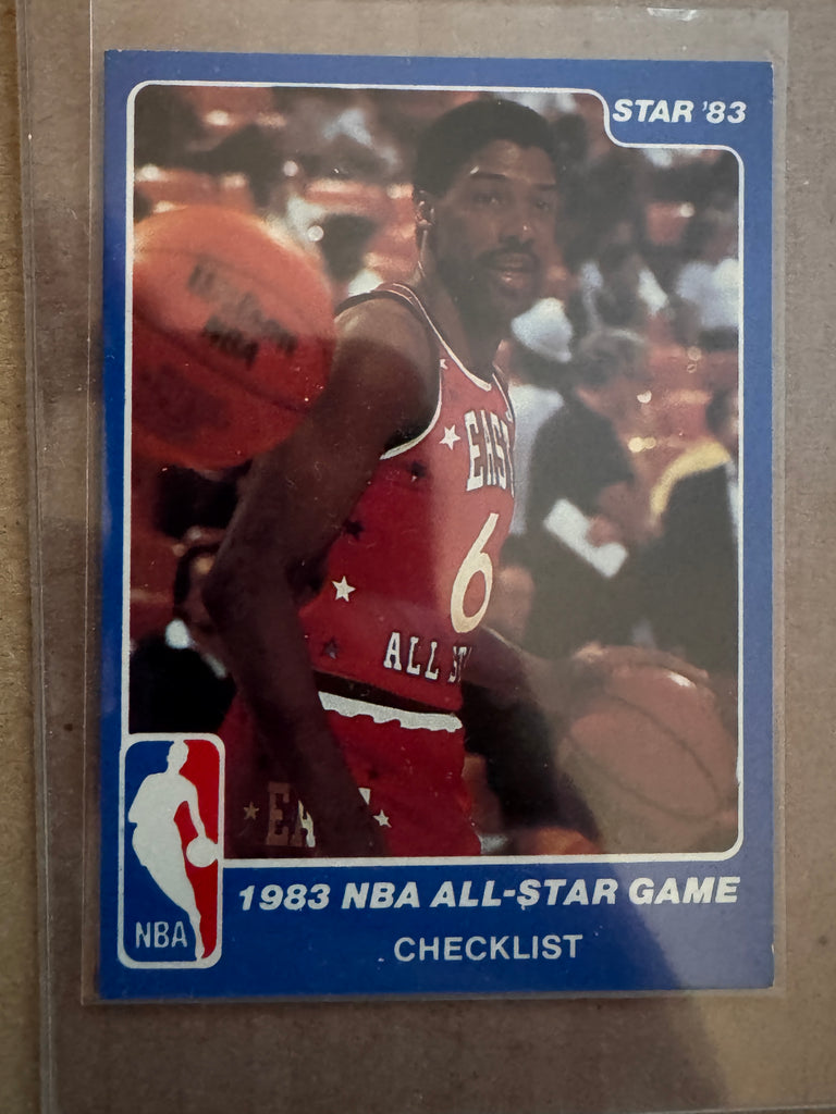 1983 Star NBA All-Star Game Checklist - Julius Erving #1