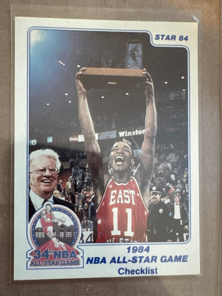 1984 Star All Star Game #1 Checklist NM
