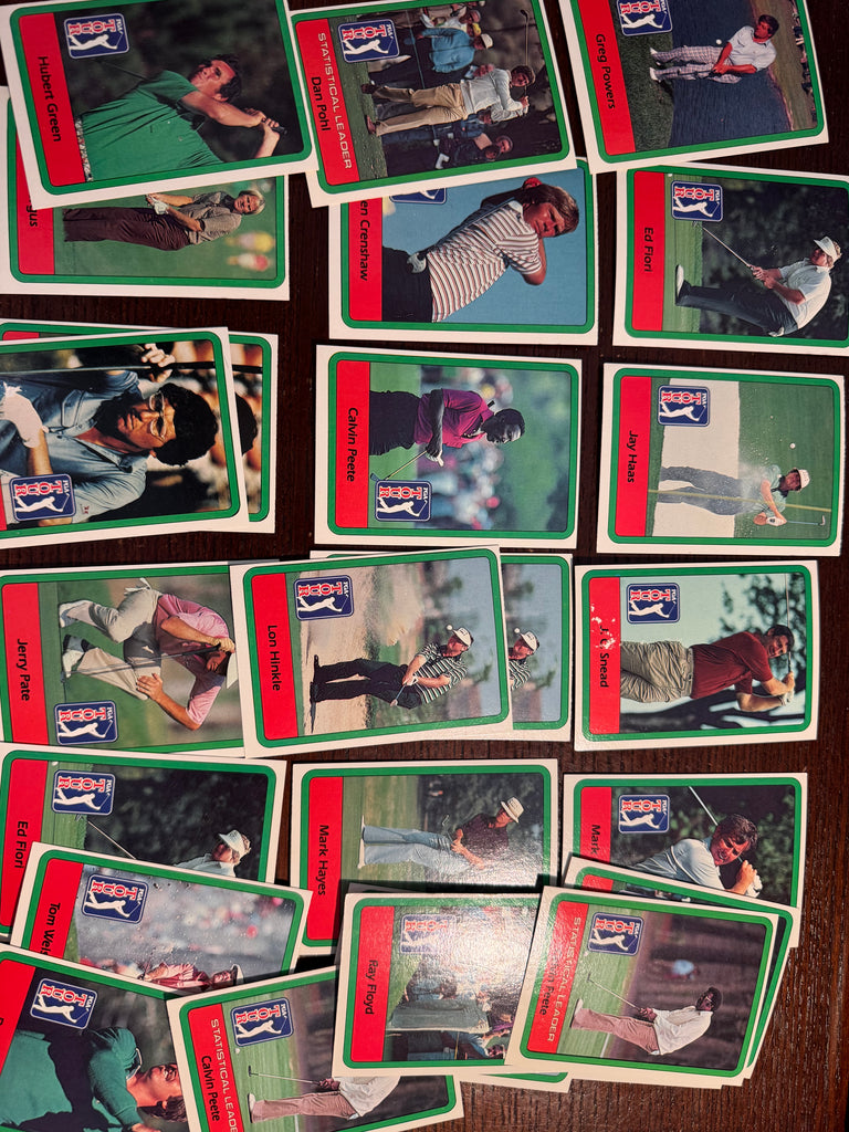 1982 Donruss Golf 25 Card Lot - Crenshaw, Peete