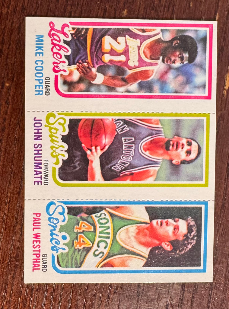 1980-81 Topps Basketball Mike Cooper RC Schumate Westphal Mint