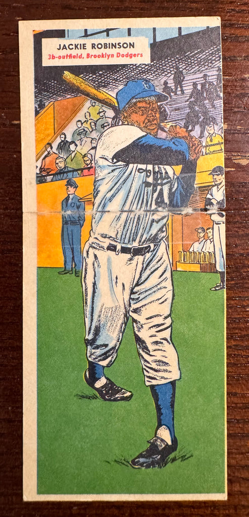1955 Topps Baseball DOUBLEHEADER JACKIE ROBINSON #25 & DON HOAK #26 Good