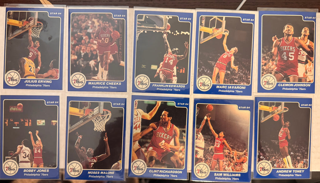 1984-85 Star Basketball Philadelphia 76ers Arena Set - EX NM