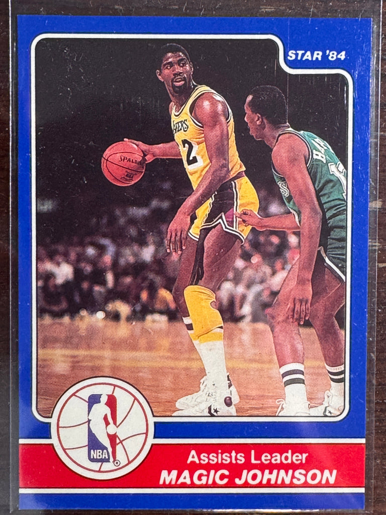 1984 Star Basketball Award Banquet Magic Johnson Assist Leader #17 NM