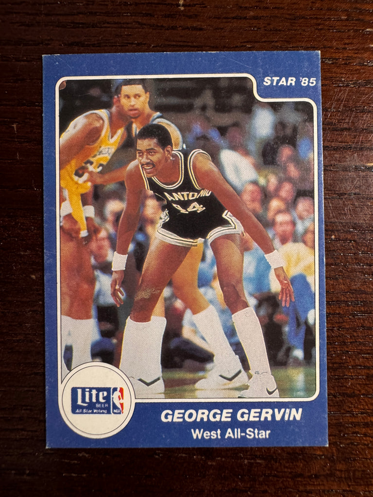 1985 Star Lite All-Stars George Gervin #10 EXMT