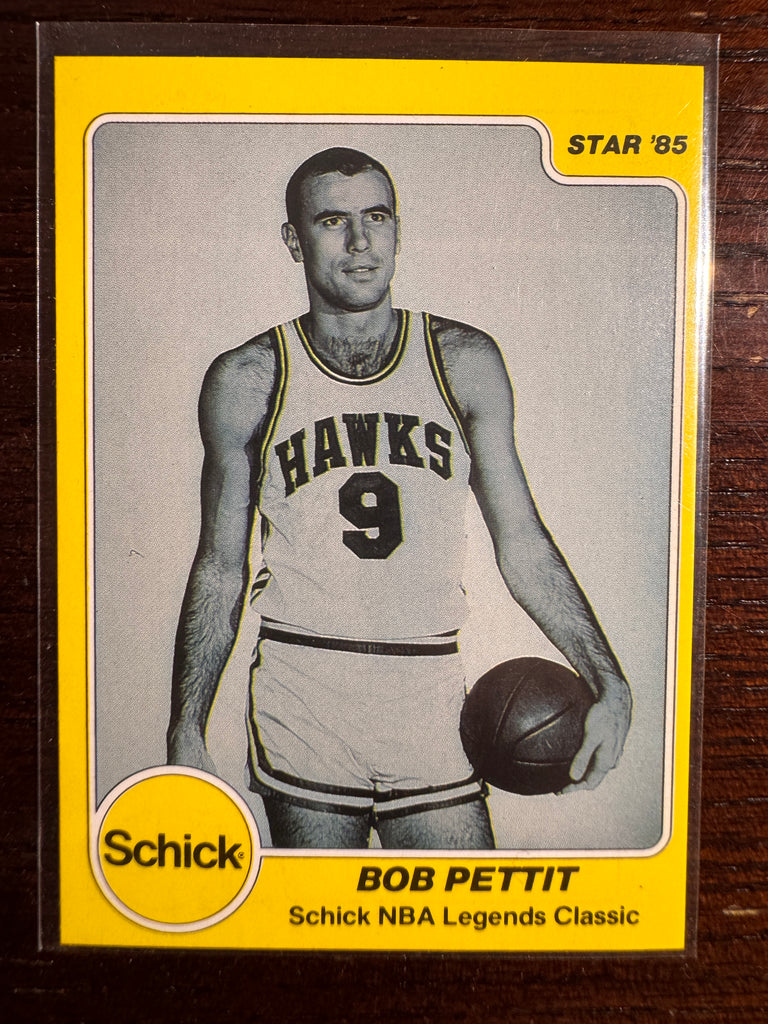 1985 Star Schick Legends Bob Pettit #20 NM