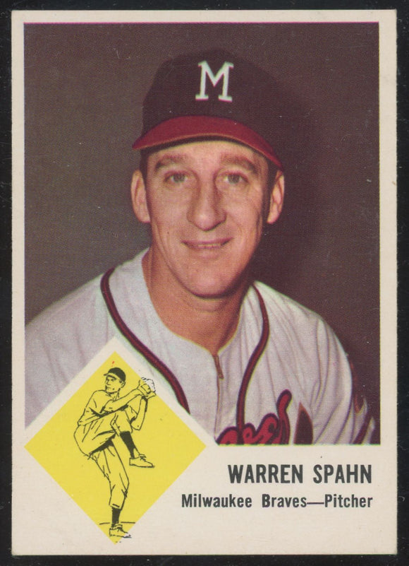 1963 Fleer Warren Spahn #45 (Braves) - NM-MT