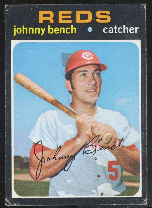 1971 Topps Johnny Bench REDS HOF #250 GD