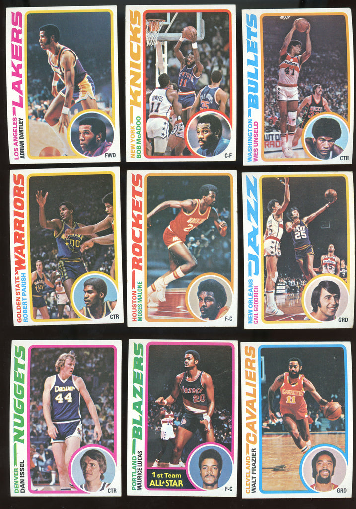 1978-79 Topps Basketball Starter LOT (80 Cards) - No Duplicates - Stars EX