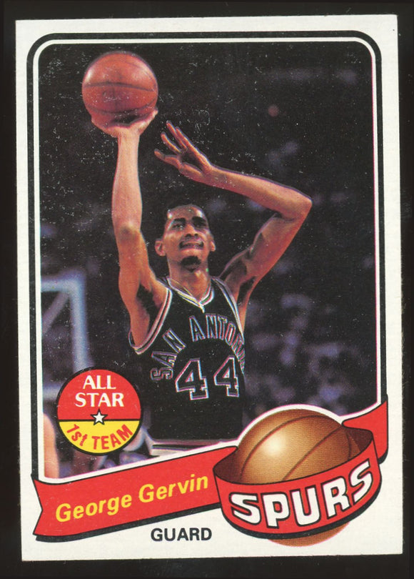 1979-80 Topps Basketball # 1 George Gervin EX-MT/NM