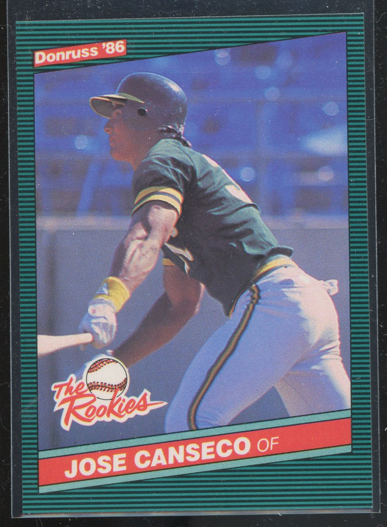 1986 Donruss 'The Rookies' Jose Canseco (RC) A's MT