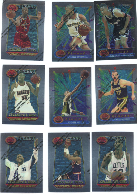 1994-95 FINEST Basketball - Lot of (233) Stars, Coating Still On Cards