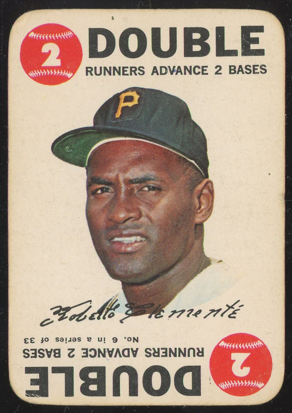 1968 Topps Game Roberto Clemente (Pirates) #6 -FR to GD