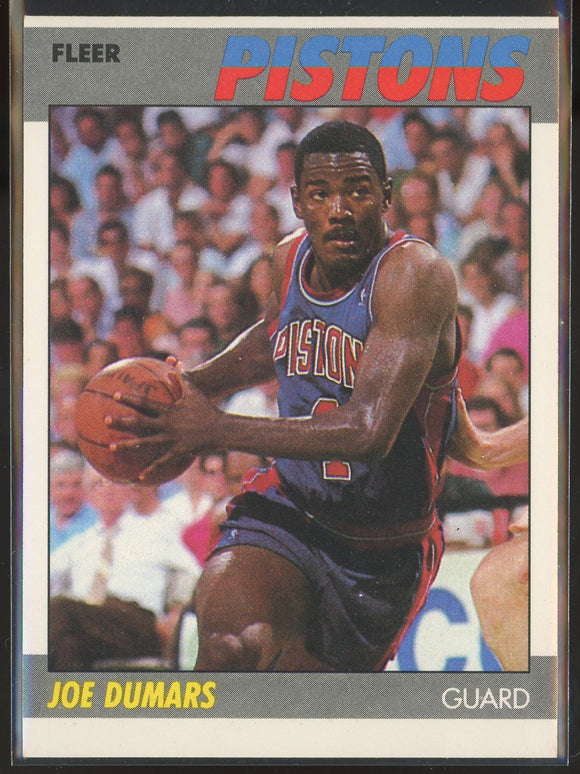 1987 Fleer Basketball Joe Dumars #31 - Near Mint