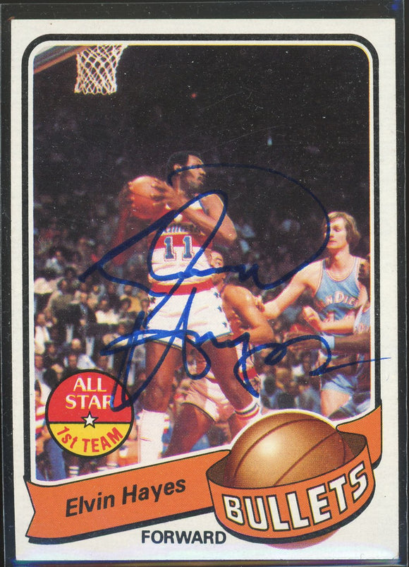 1979-80 Topps Elvin Hayes #90 Autograph
