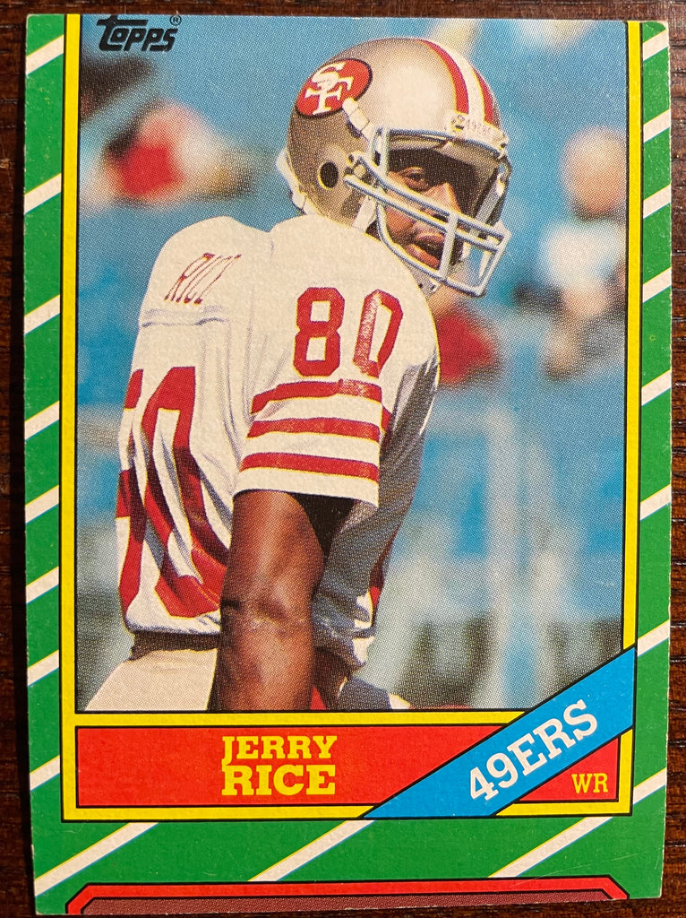1986 Topps Jerry Rice #161 RC - Unique Miscut!