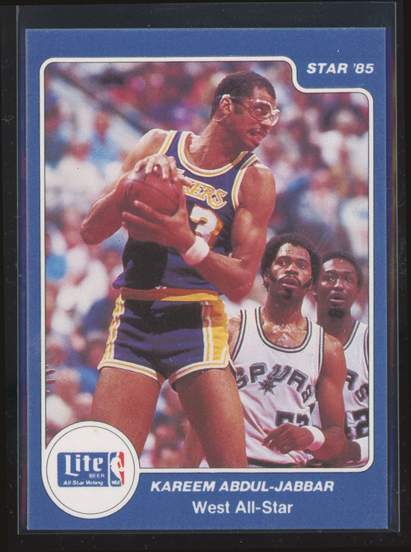 1985 Star Basketball Lite All-Stars Kareem Abdul-Jabbar #8 NM-MT