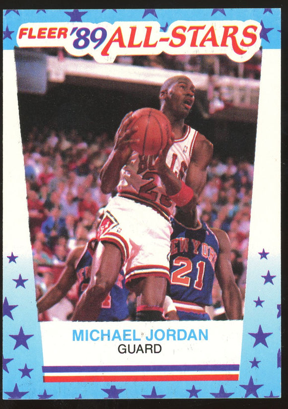 1989-90 Fleer Michael Jordan Sticker #3 - EX