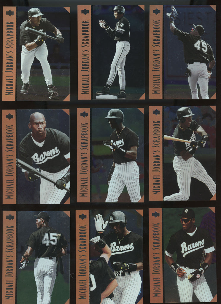 1995 Upper Deck Minors Baseball MLB Michael Jordan Scrapbook Set