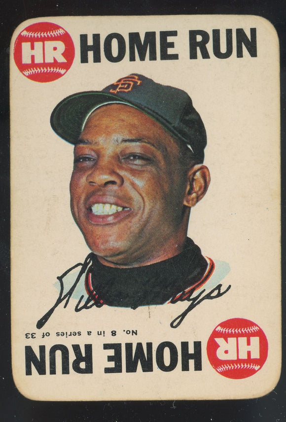 1968 Topps Game Willie Mays #8 GD
