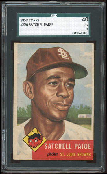 Satchel Paige 1953 Topps #220