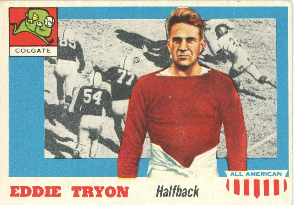 1955 Topps ALL-American Football Eddie Tyron (RC) SP #42 EX