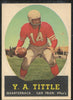 1958 Topps FB # 86 Y.A. Tittle #45 49ers HOF - EX-MT